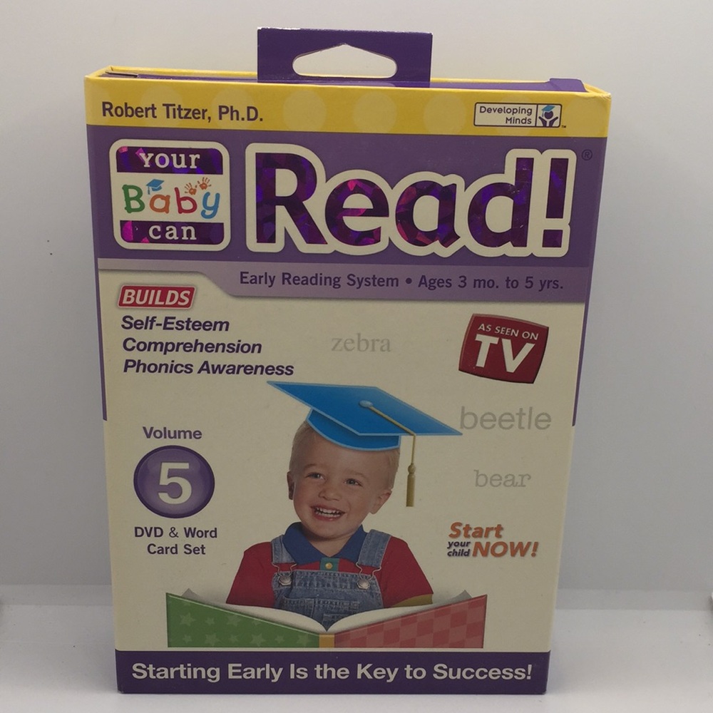Your Baby Can Read Early Reading System Robert Titzer Ph.D Volume 5 New Sealed